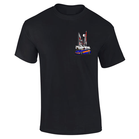 JDM T-Shirt Japanese Modified Automotive Street Drift Drag Race Car Twin Car City 31